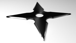 throwing star 4 3D model