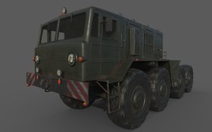 3D soviet maz 537 model