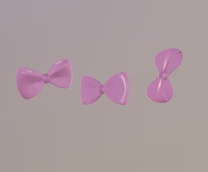 pink bow tie model
