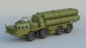 3D s-300 missile systems model