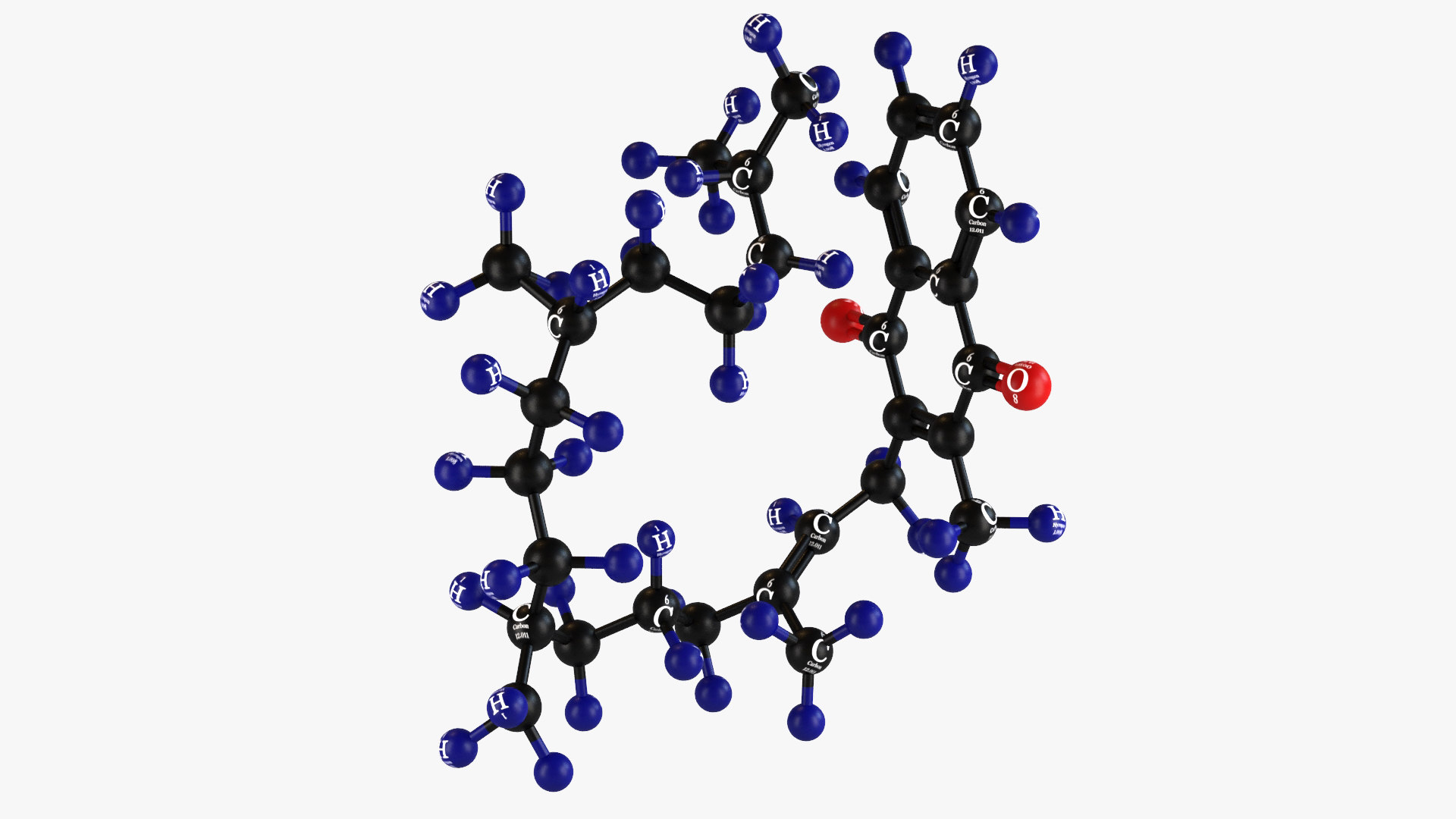modèle 3D de Modèle moléculaire de la vitamine K TurboSquid 1481791
