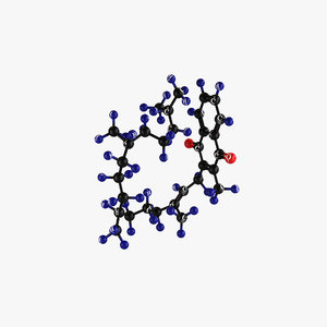vitamin k-molecular 3D model
