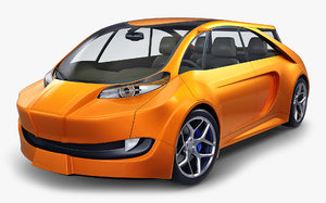3D model generic electric concept car