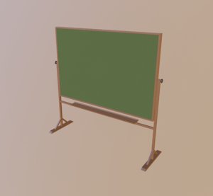 3D chalkboard board