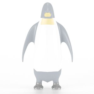 penguins cartoon 3D model