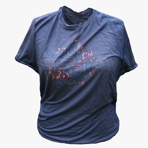 3D merino t-shirt model