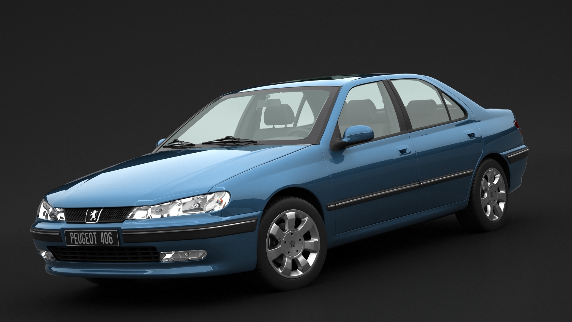 3d peugeot 406 sedan model