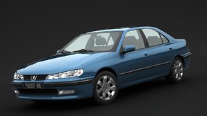 3D peugeot 406 sedan model