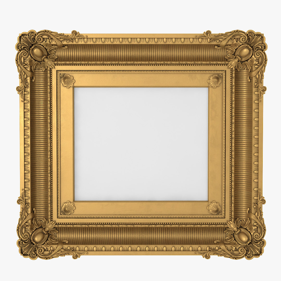 3D baroque picture frame l1 - TurboSquid 1482373