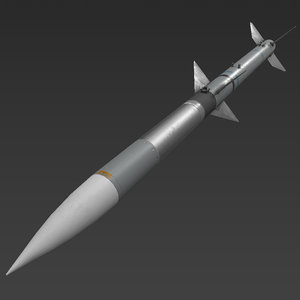 missile amraam 3D model