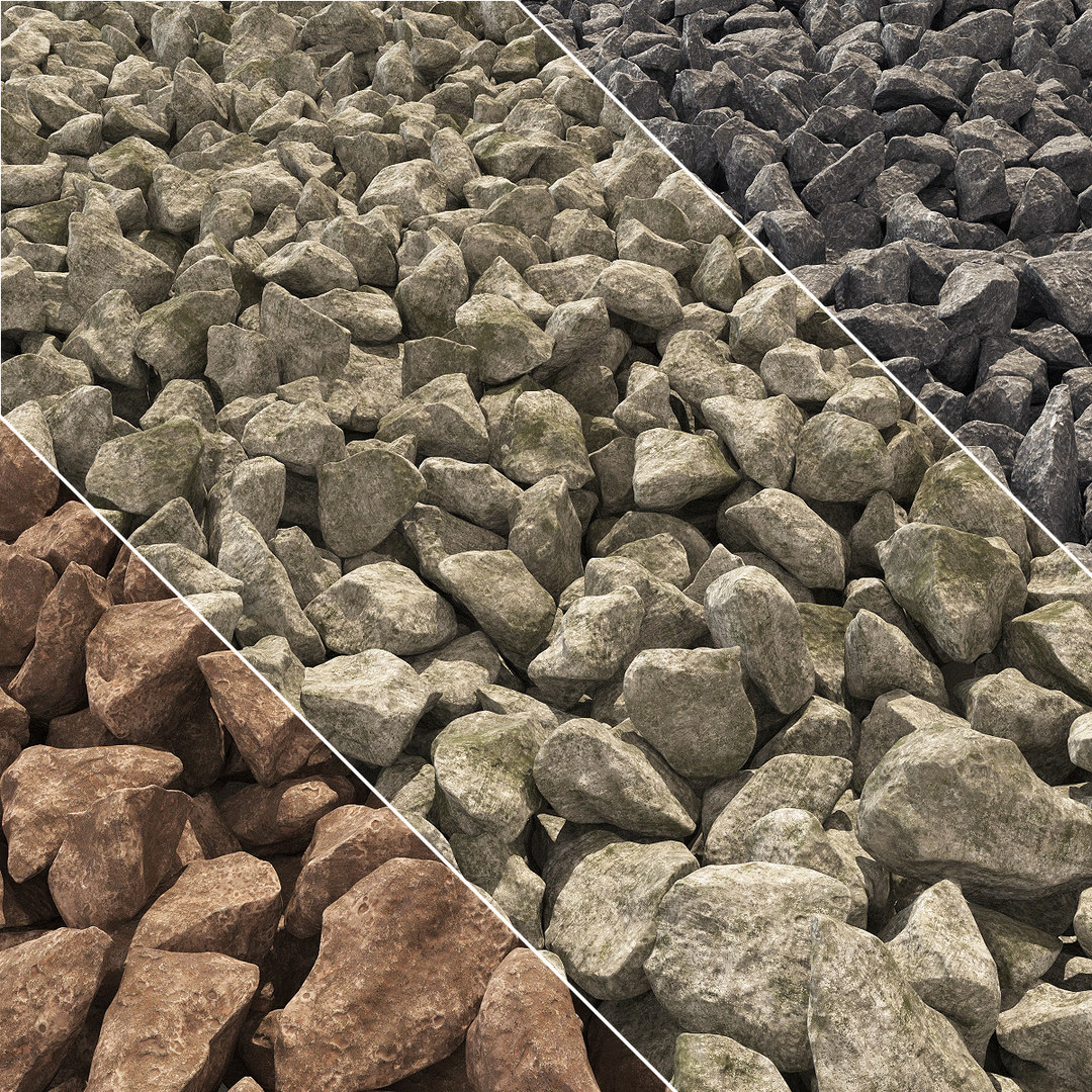 Stone gravel model - TurboSquid 1482472