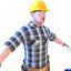 handyman worker man 3D
