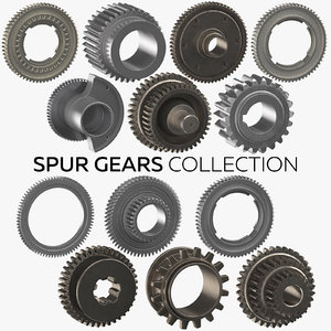 spur gears 3D model