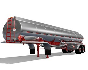 tanker trailer 3d model
