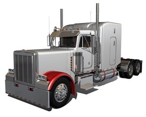 semi truck fbx