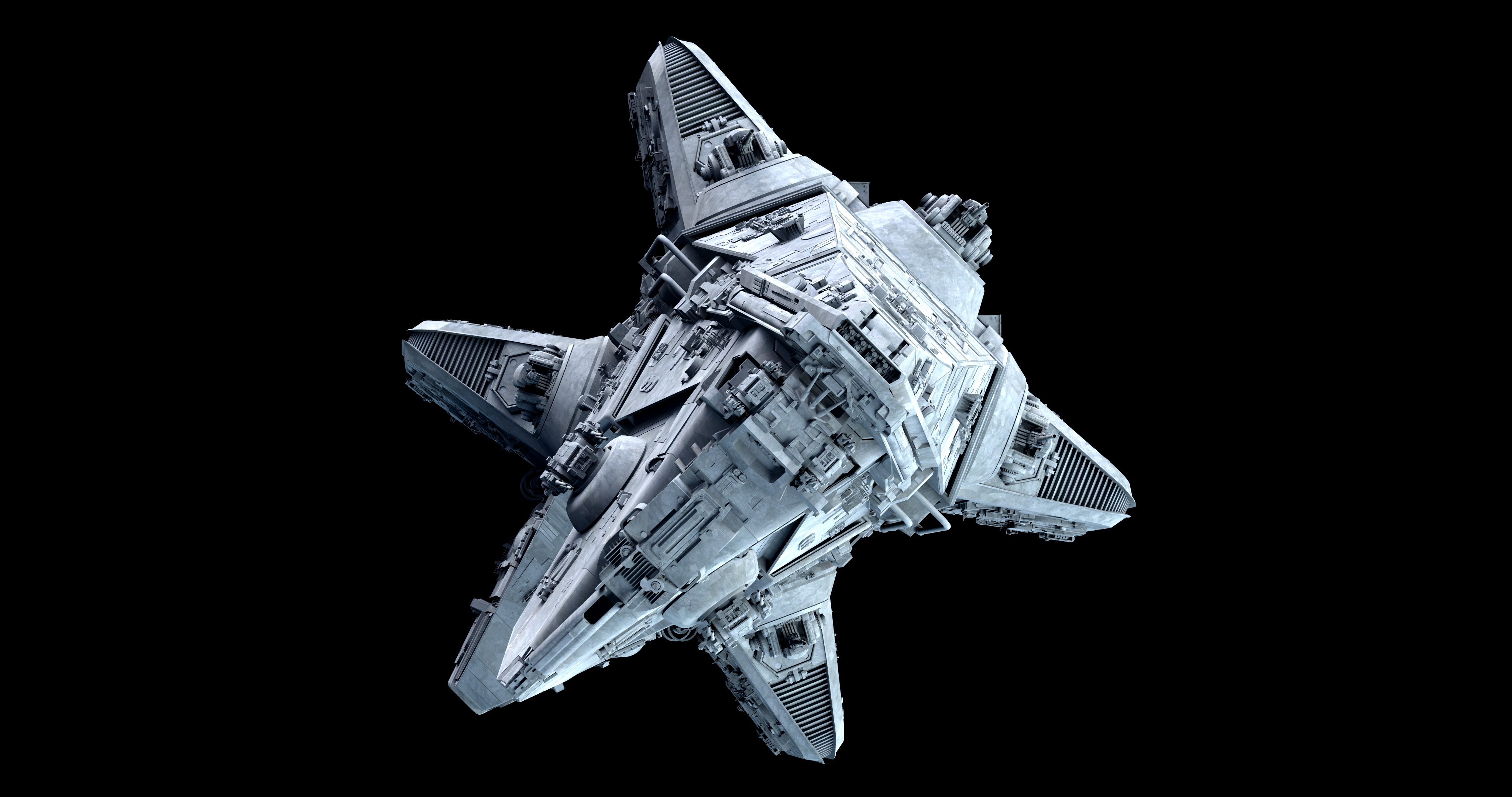 曼达洛式巡洋舰太空船3d模型