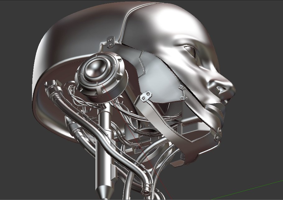 Robot head 3D model TurboSquid 1483119