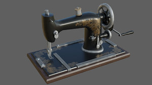 machine sewing retro 3D model