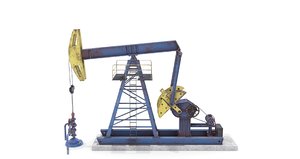 oil pumpjack 3D model