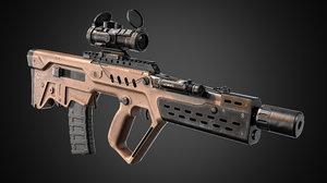 3D tar 21 weapon rifle