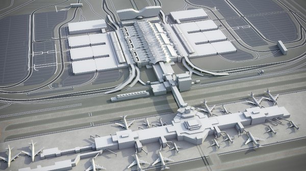 Denver international airport - 3D model - TurboSquid 1483336