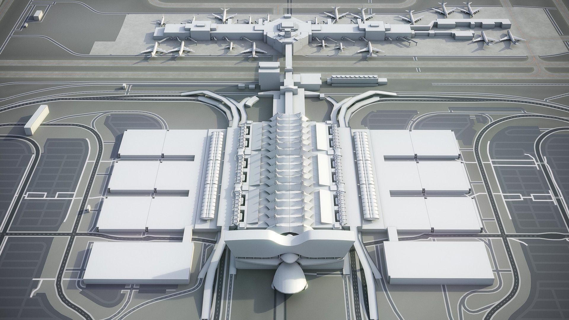 Denver International Airport DEN 3DModell TurboSquid 1483336