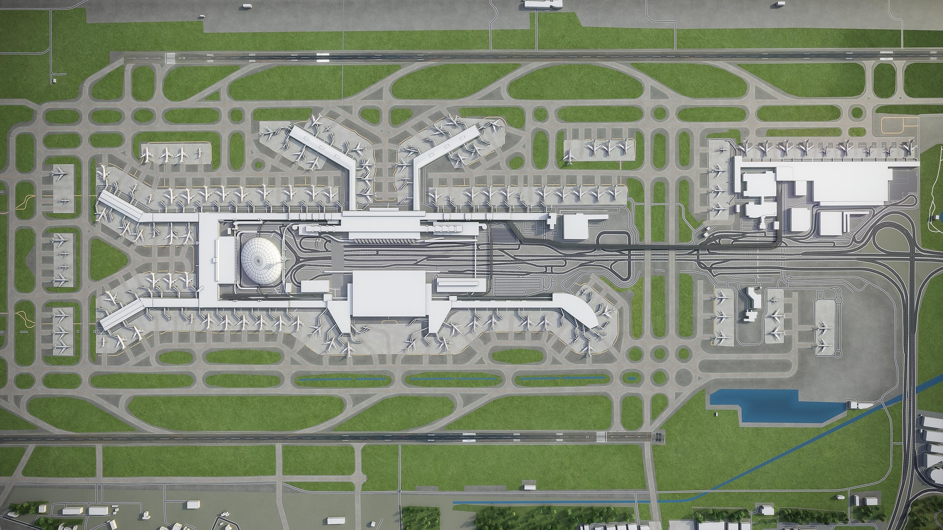 Singapore changi airport - 3D model - TurboSquid 1483580