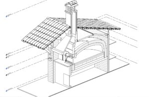3D italian brick oven