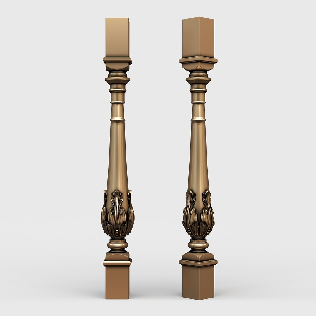 Baluster classic 3D model - TurboSquid 1483789