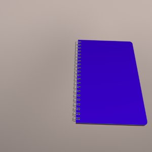 3D notebook rings animation