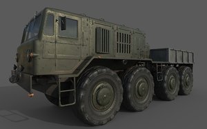 3D soviet truck maz 537l
