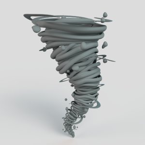 tornado storm nature 3D model