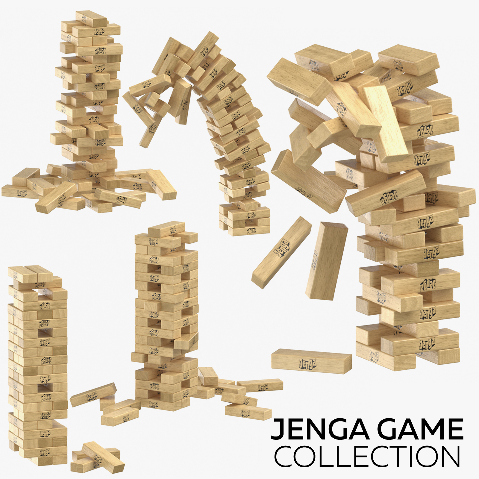 3D model jenga games - TurboSquid 1484021