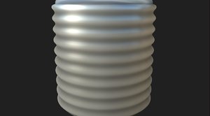 Aluminum Extruded Wave Plating texture 4096x4096
