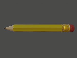 pencil pen dwarf 3D model