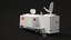 3D model generic broadcast tv truck