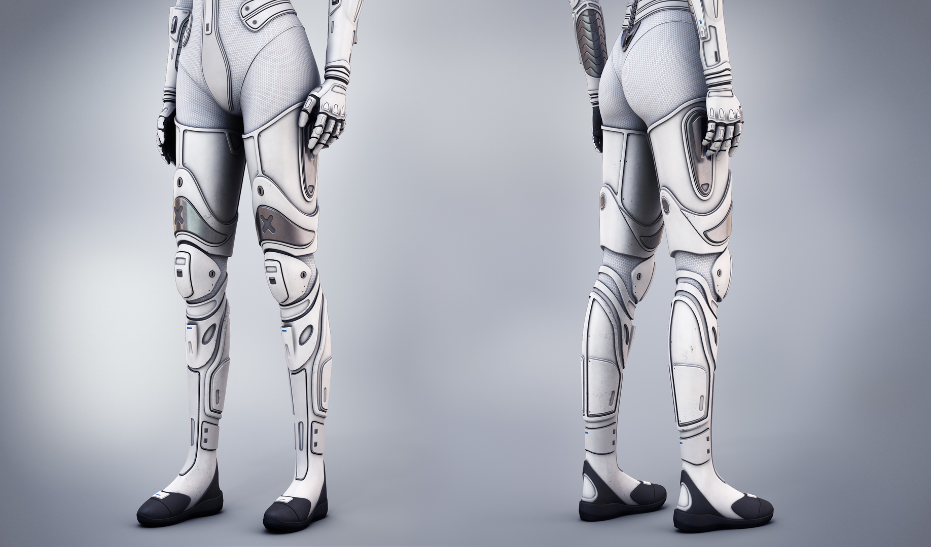 White female cyborg 3D model - TurboSquid 1484117