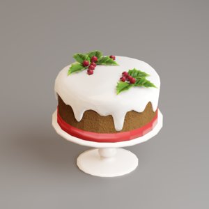 cake christmas 3D