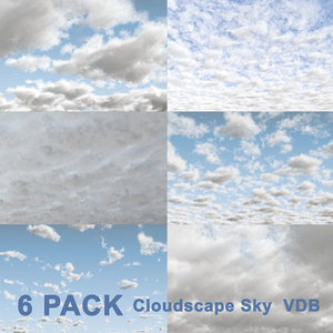3D clouds sky - 6