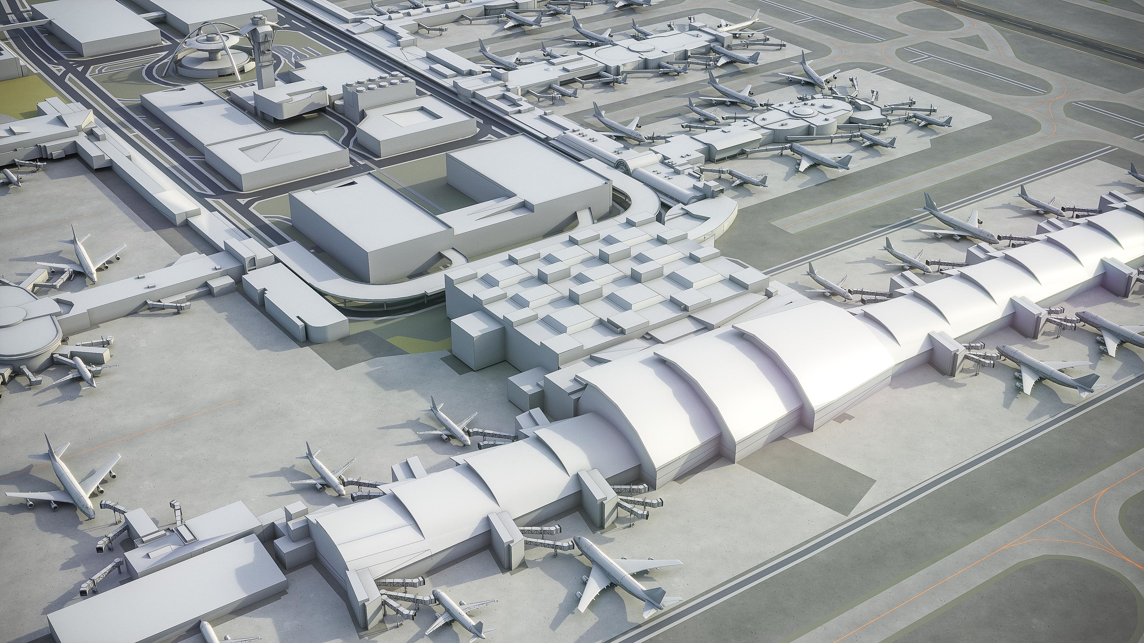 洛杉矶国际机场-lax3d模型