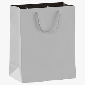 recycled paper bags 01 3D model