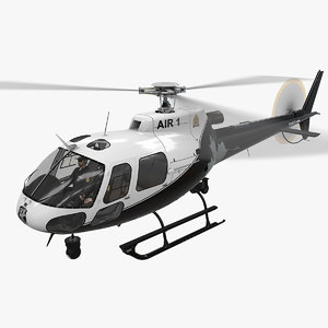 3D model helicopter as-350 edmonton police
