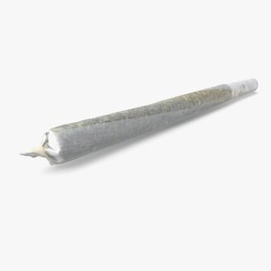 3D cannabis joint pbr model
