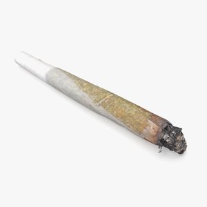 cannabis joint pbr 3D model