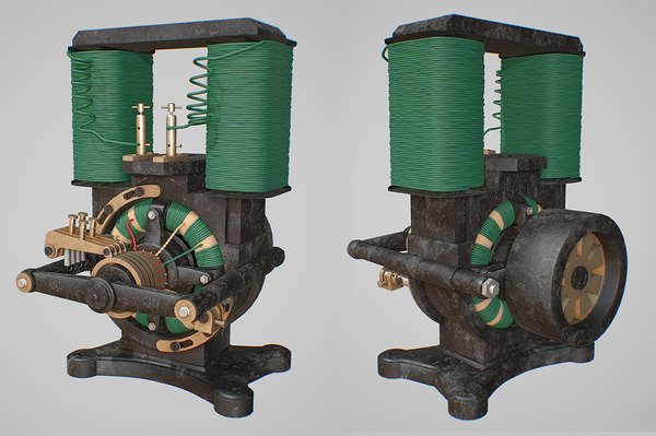 vintage motor 3D model