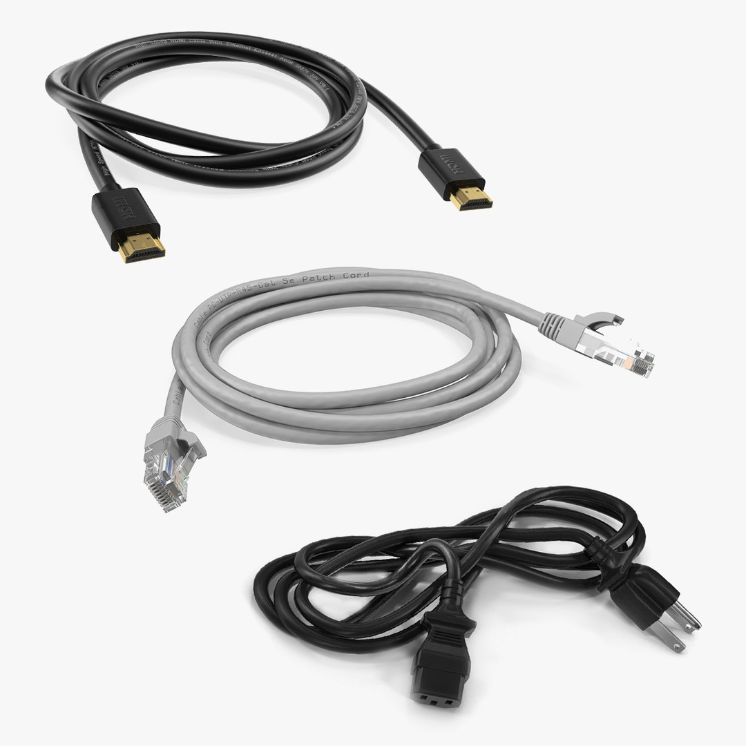 3D computer cables 2 TurboSquid 1484812