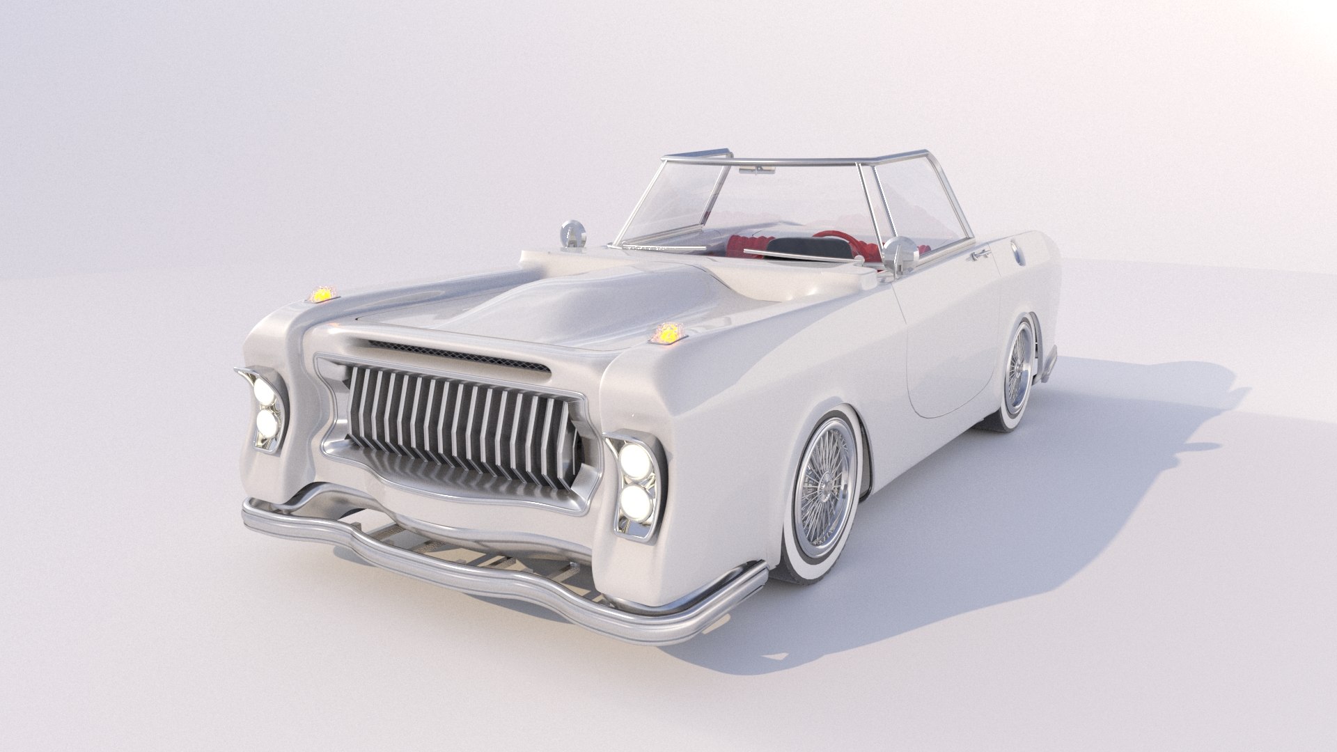 Convertible classic car 3D model TurboSquid 1484948