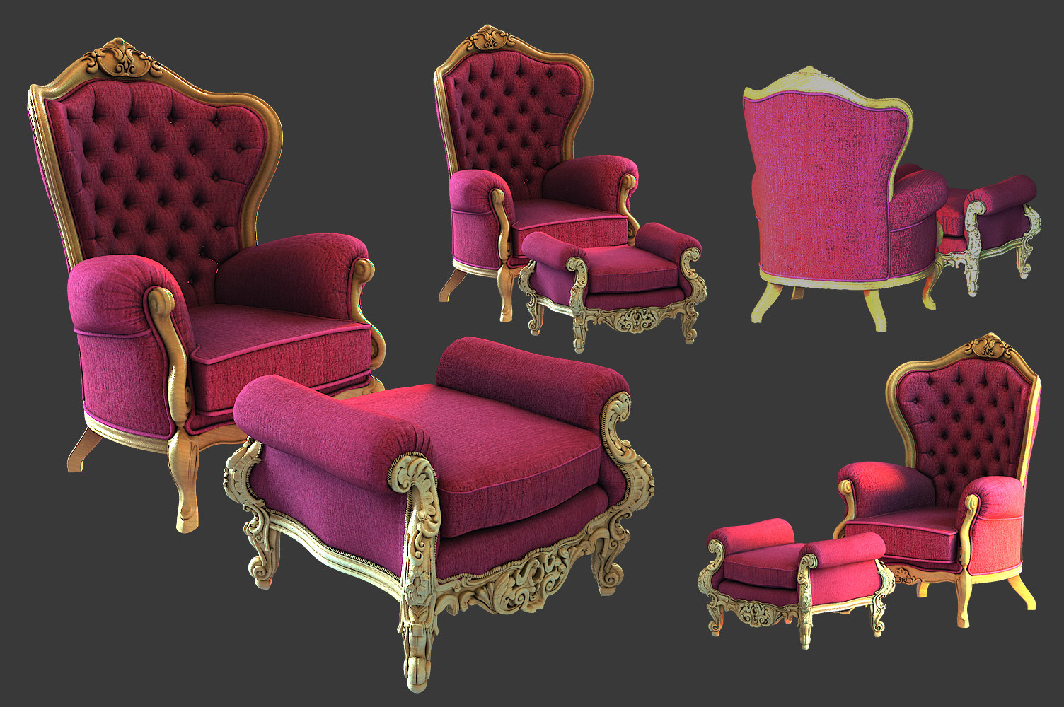 3D model santa chair - TurboSquid 1484977