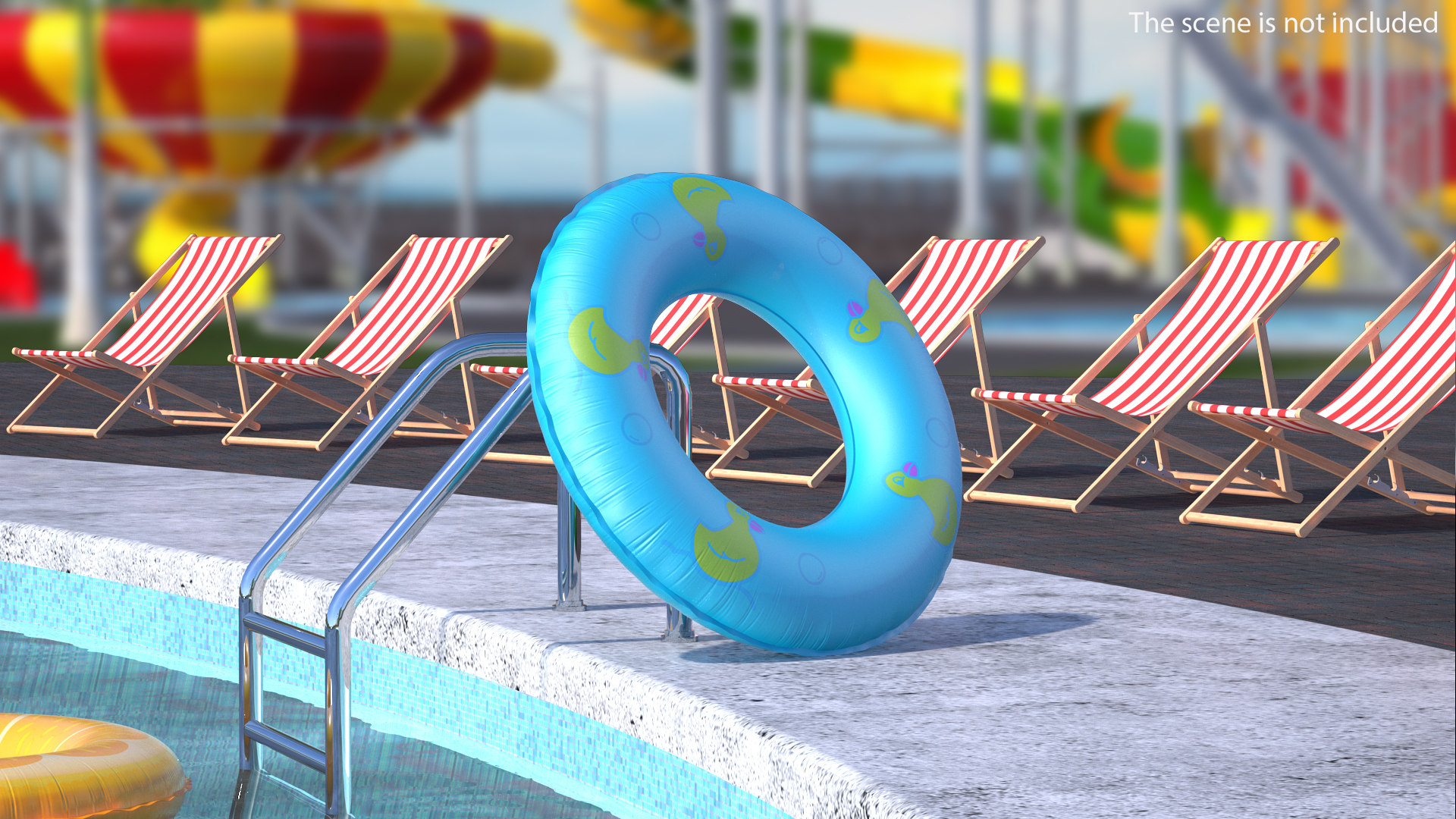 Inflatable pool float ring 3D model TurboSquid 1485104