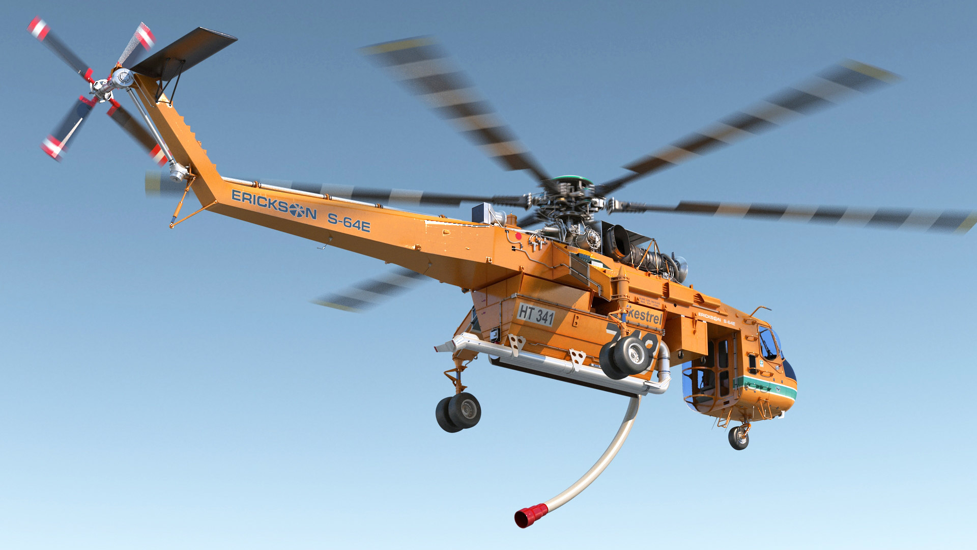 Sikorsky s-64 skycrane firefighting 3D model - TurboSquid 1485134